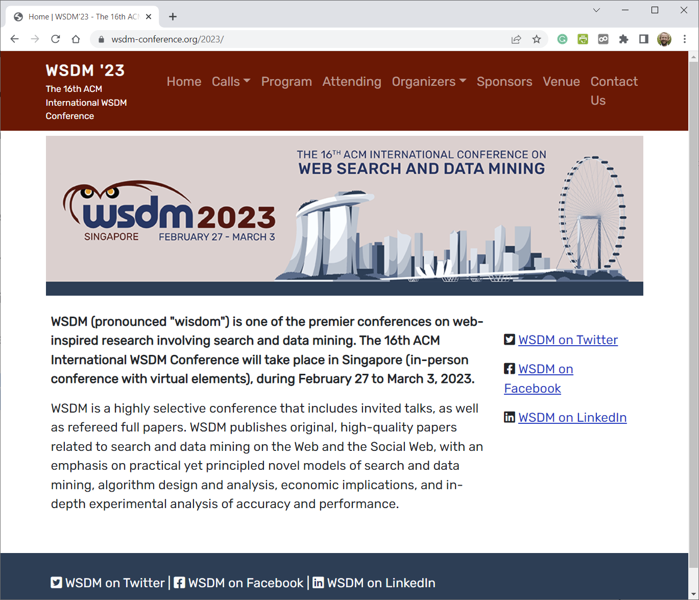 CfP 16th ACM International WSDM Conference RS_c