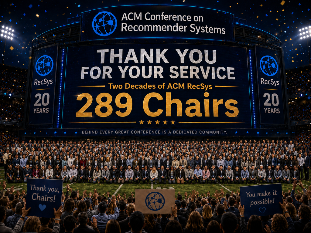 Thank You for Your Service: 289 Chairs Across Two Decades of ACM RecSys